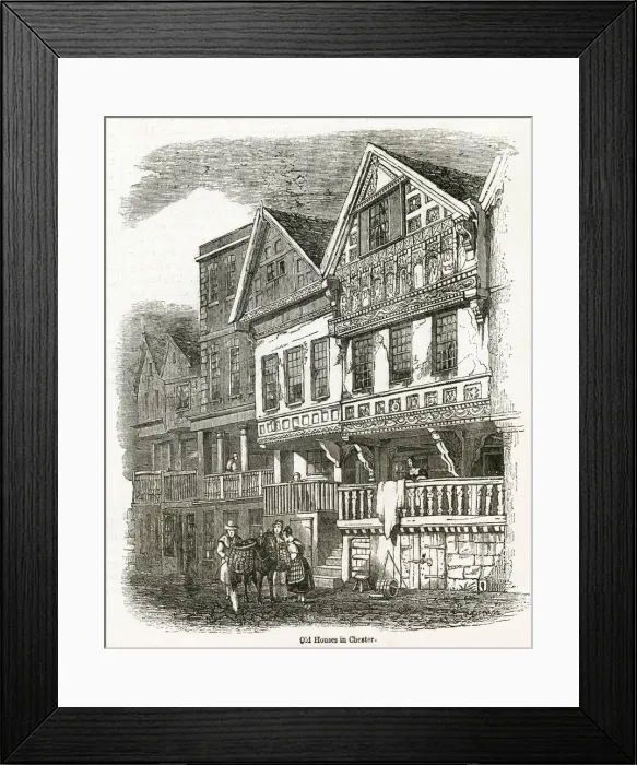 Framed Print : Watergate Street in Chester Framed Print : Watergate Street in Chester