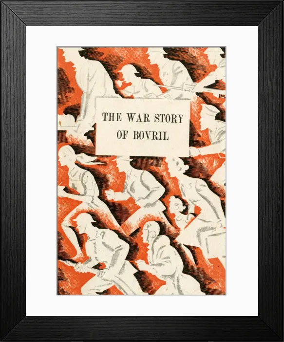 Framed Print : Front cover design, The War Story of Bovril Framed Print : Front cover design, The War Story of Bovril