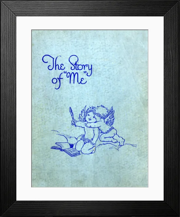 Framed Print : Front cover design, The Story of Me Framed Print : Front cover design, The Story of Me