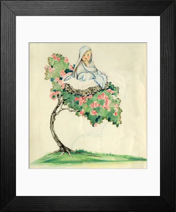 Framed Print : Endpaper design, The Story of Me Framed Print : Endpaper design, The Story of Me