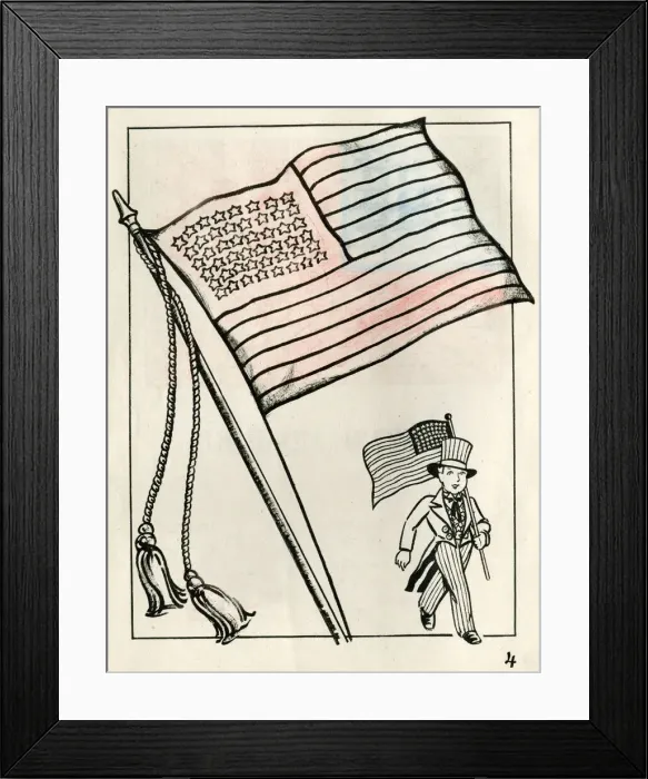 Framed Print : Colouring page, For Victory Paint Book, WW2 Framed Print : Colouring page, For Victory Paint Book, WW2