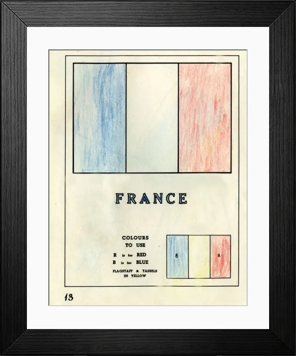 Framed Print : Colouring page, For Victory Paint Book, WW2 Framed Print : Colouring page, For Victory Paint Book, WW2