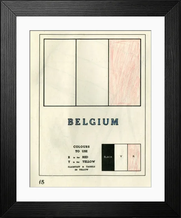 Framed Print : Colouring page, For Victory Paint Book, WW2 Framed Print : Colouring page, For Victory Paint Book, WW2