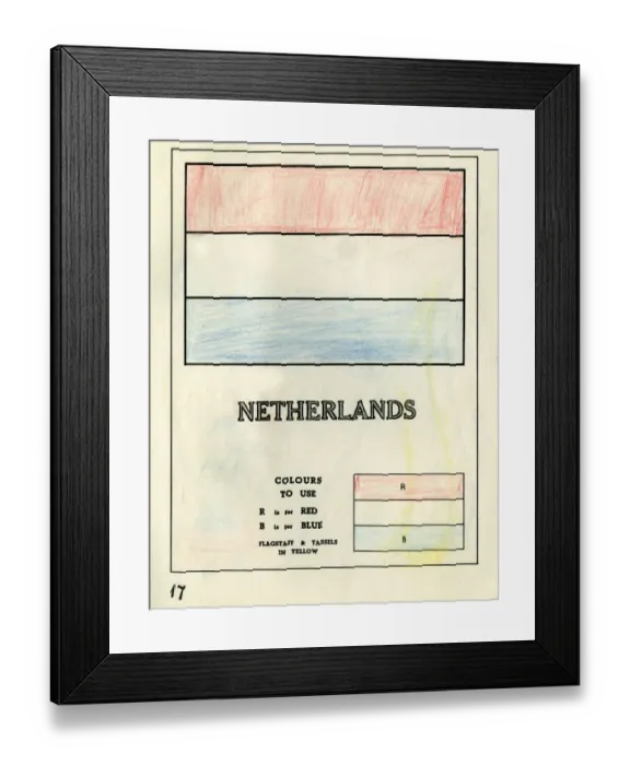 Framed Print : Colouring page, For Victory Paint Book, WW2 Framed Print : Colouring page, For Victory Paint Book, WW2