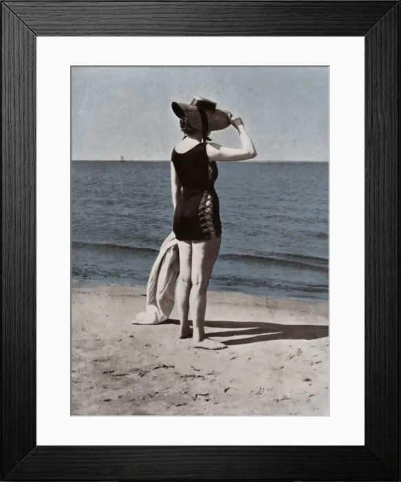 Framed Print : Womens swimwear 1909 Framed Print : Womens swimwear 1909
