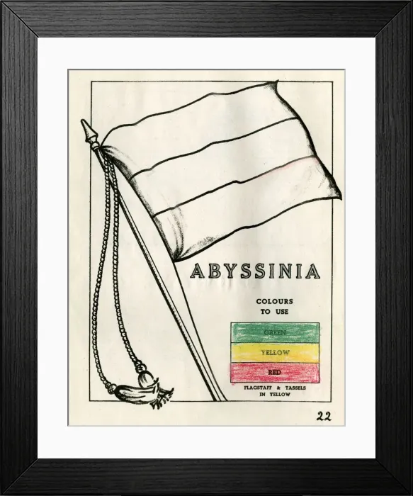 Framed Print : Colouring page, For Victory Paint Book, WW2 Framed Print : Colouring page, For Victory Paint Book, WW2