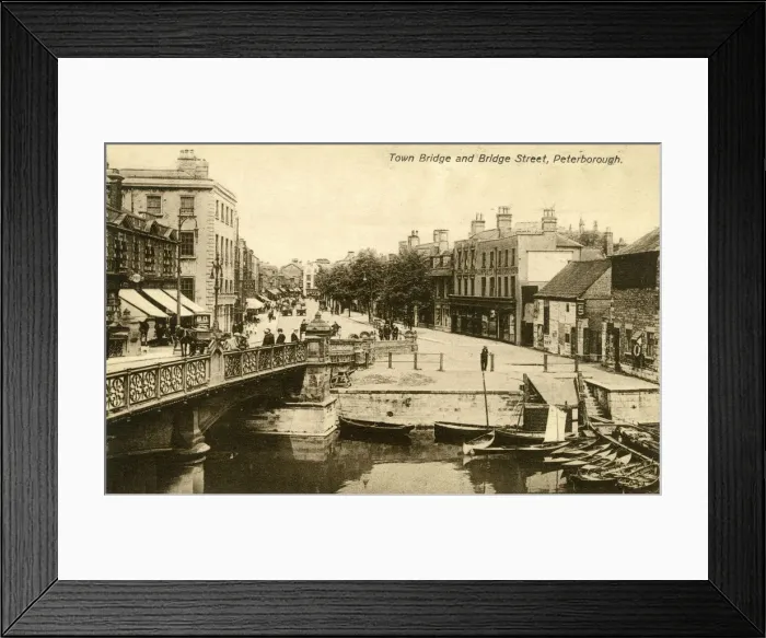 Framed Print : View of Bridge Street, Peterborough, Cambridgeshire Framed Print : View of Bridge Street, Peterborough, Cambridgeshire