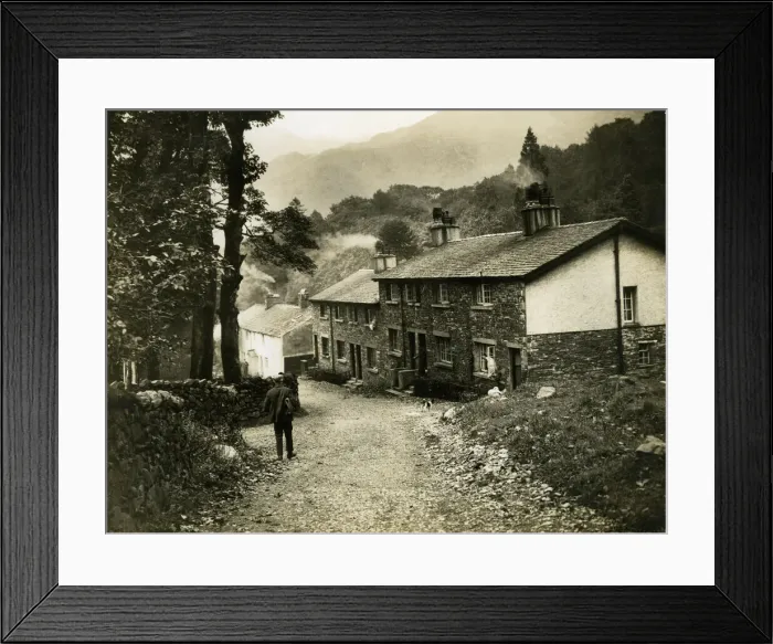 Framed Print : Seathwaite village, Borrowdale, Cumbria, England Framed Print : Seathwaite village, Borrowdale, Cumbria, England