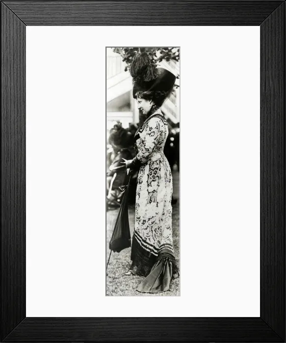 Framed Print : Woman in Ascot fashions, 1910 Framed Print : Woman in Ascot fashions, 1910
