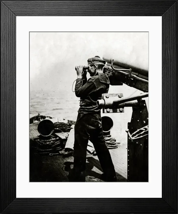 Framed Print : On the lookout for German U-Boats, WW1 Framed Print : On the lookout for German U-Boats, WW1