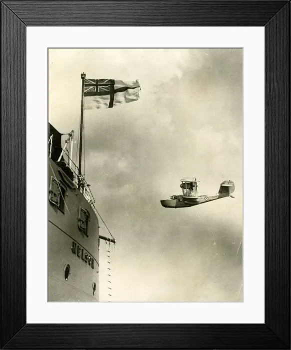 Framed Print : Coastal Reconnaissance seaplane, Battleship Nelson Framed Print : Coastal Reconnaissance seaplane, Battleship Nelson