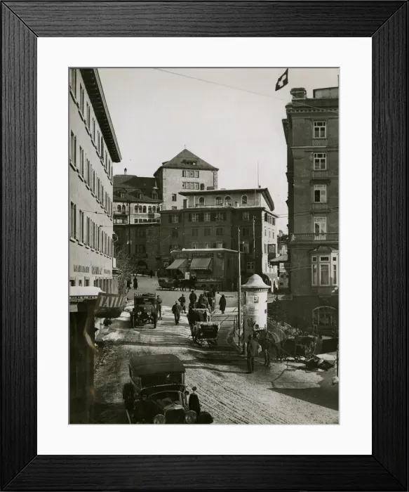 Framed Print : Winter sports, St Moritz, Switzerland Framed Print : Winter sports, St Moritz, Switzerland