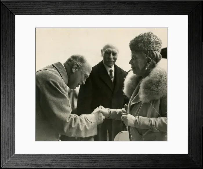 Framed Print : Queen Mary at the Epsom Derby, Surrey Framed Print : Queen Mary at the Epsom Derby, Surrey