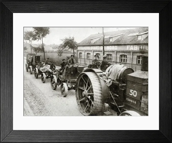 Framed Print : British transport pushing forward in Flanders, WW1 Framed Print : British transport pushing forward in Flanders, WW1