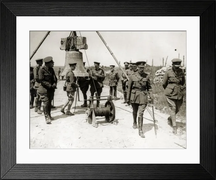 Framed Print : King George V visiting the Western Front, WW1 Framed Print : King George V visiting the Western Front, WW1