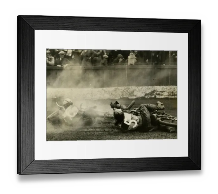 Framed Print : Newest craze - dirt track motorcycle racing Framed Print : Newest craze - dirt track motorcycle racing