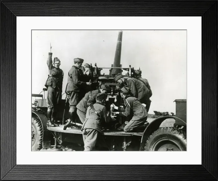 Framed Print : Anti-aircraft practice, Eire prepares for invasion Framed Print : Anti-aircraft practice, Eire prepares for invasion
