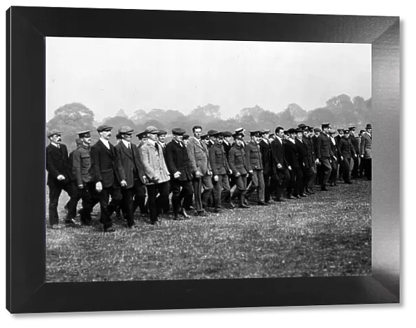 Training Post Office recruits, H Company, WW1
