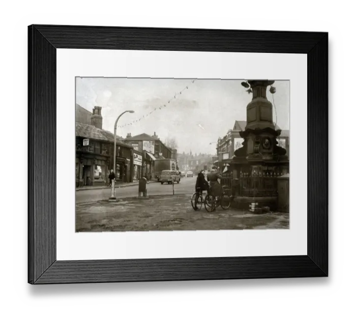 Framed Print : Market Place, Heckmondwike, West Yorkshire Framed Print : Market Place, Heckmondwike, West Yorkshire