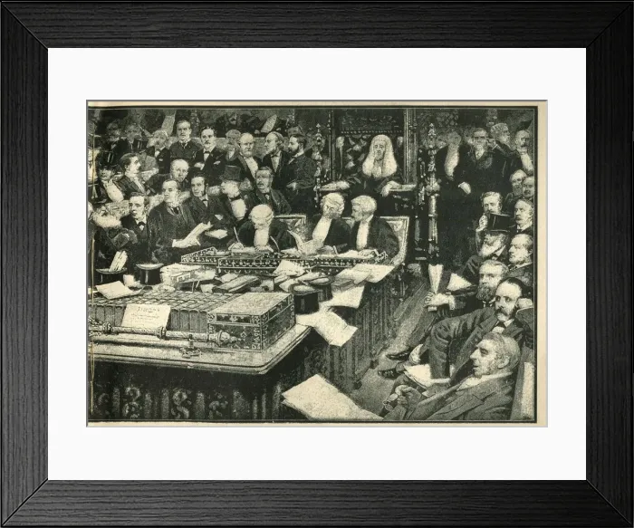Framed Print : House of Commons, debate on Irish Home Rule Bill Framed Print : House of Commons, debate on Irish Home Rule Bill
