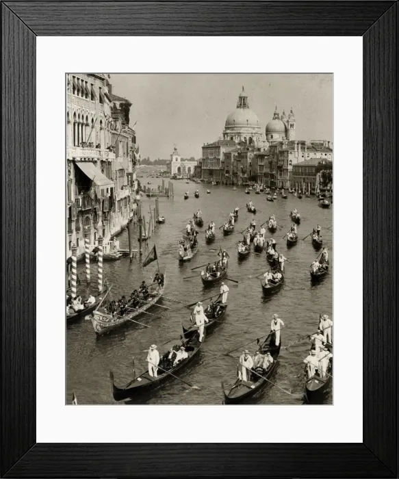 Framed Print : Traditional regatta, Grand Canal, Venice, Italy Framed Print : Traditional regatta, Grand Canal, Venice, Italy