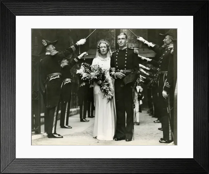 Framed Print : Wedding of Rosamund Fisher and Lord Coleridge Framed Print : Wedding of Rosamund Fisher and Lord Coleridge