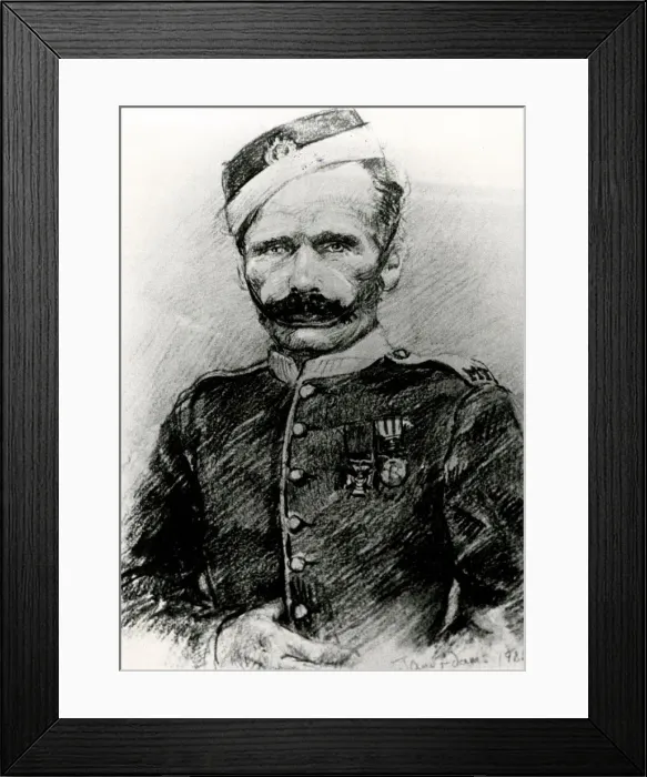 Framed Print : Private Michael Spud Murphy with medals Framed Print : Private Michael Spud Murphy with medals