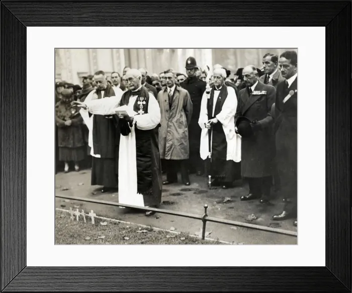 Framed Print : Service of Dedication by the Bishop of London Framed Print : Service of Dedication by the Bishop of London