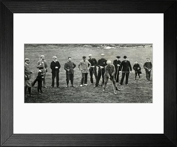 Framed Print : Portmarnock Golf Club opening day, September 1894 Framed Print : Portmarnock Golf Club opening day, September 1894