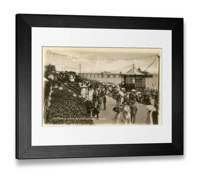 Framed Print : Pier, Parade and Bandstand, Eastbourne, East Sussex Framed Print : Pier, Parade and Bandstand, Eastbourne, East Sussex