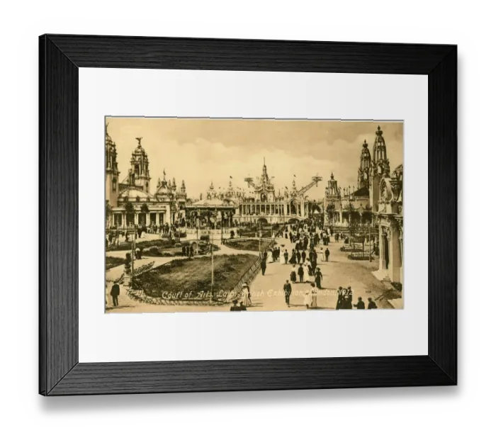 Framed Print : Court of Arts, Latin-British Exhibition, London