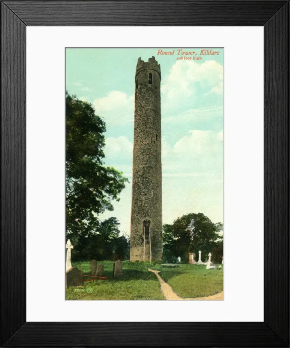 Framed Print : Round Tower, Kildare, County Kildare, Irish Republic Framed Print : Round Tower, Kildare, County Kildare, Irish Republic