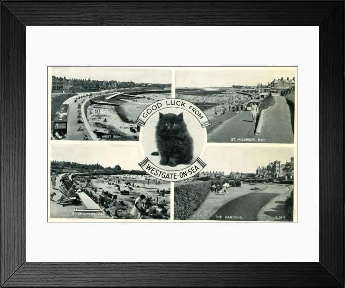 Framed Print : Multiview postcard, Westgate-on-Sea, Kent Framed Print : Multiview postcard, Westgate-on-Sea, Kent