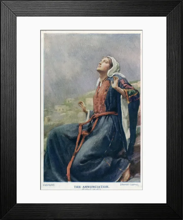 Framed Print : Virgin Mary, The Annunciation Framed Print : Virgin Mary, The Annunciation