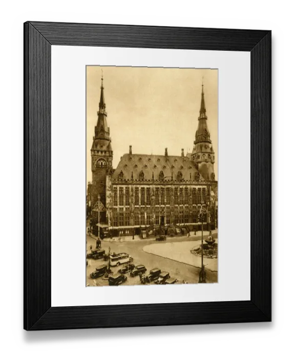 Framed Print : Town Hall, Aachen, Germany Framed Print : Town Hall, Aachen, Germany
