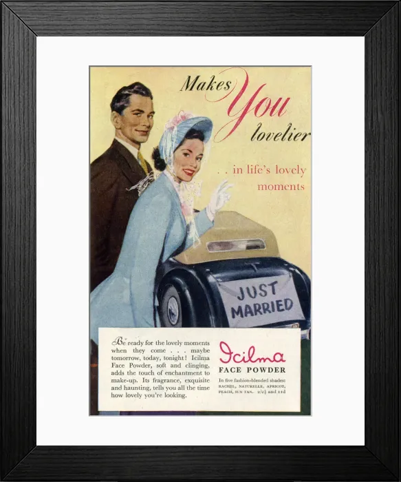 Framed Print : Advertisement for Icilma face powder Framed Print : Advertisement for Icilma face powder