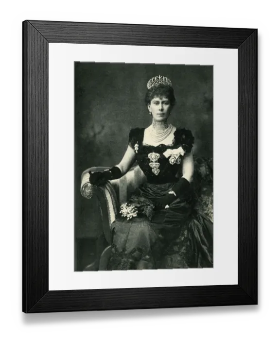 Framed Print : Duchess of York in a black dress Framed Print : Duchess of York in a black dress