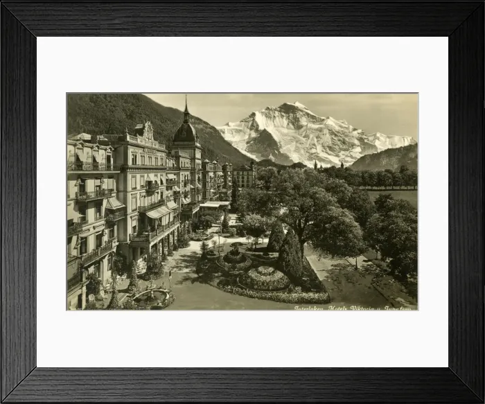 Framed Print : Interlaken and the Jungfrau, Bern, Switzerland Framed Print : Interlaken and the Jungfrau, Bern, Switzerland