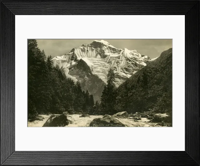 Framed Print : Interlaken, Lutschine River and Jungfrau, Bern, Switzerland Framed Print : Interlaken, Lutschine River and Jungfrau, Bern, Switzerland