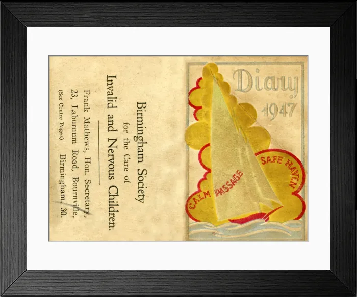Framed Print : Diary Calendar for 1947 Framed Print : Diary Calendar for 1947
