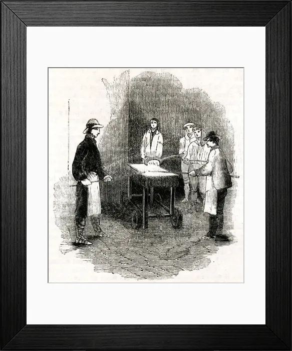 Framed Print : Glass making at Cookson s, South Shields Framed Print : Glass making at Cookson s, South Shields