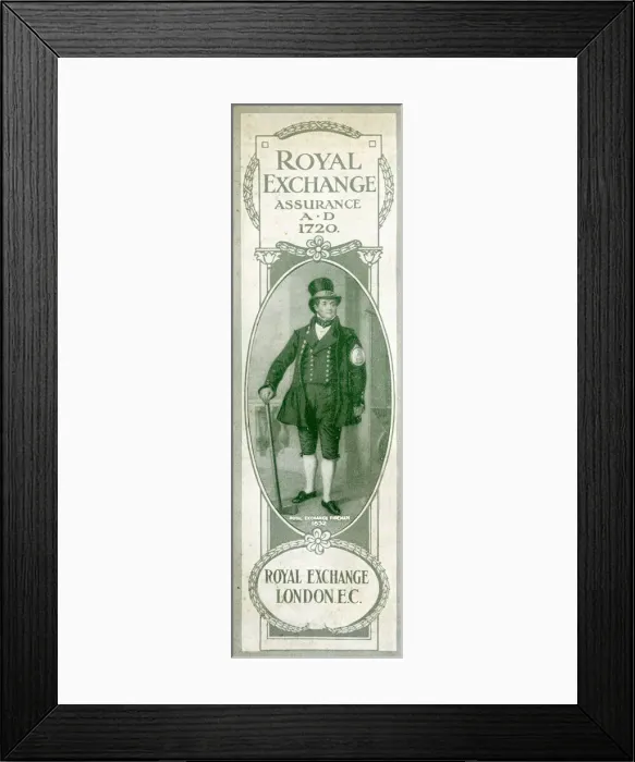 Framed Print : Bookmark, Royal Exchange Assurance, London Framed Print : Bookmark, Royal Exchange Assurance, London