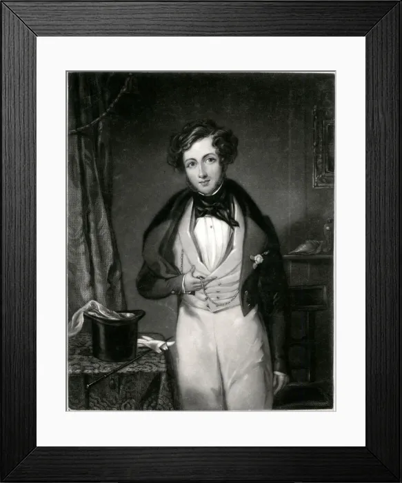 Framed Print : English gentleman holding his fob watch Framed Print : English gentleman holding his fob watch