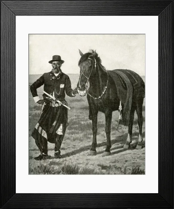 Framed Print : Man and horse, Argentina, South America Framed Print : Man and horse, Argentina, South America