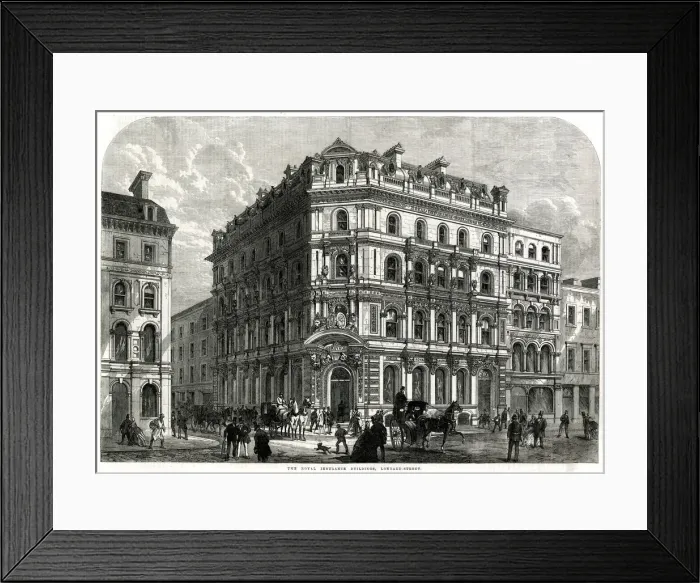 Framed Print : Royal Insurance buildings 1865 Framed Print : Royal Insurance buildings 1865