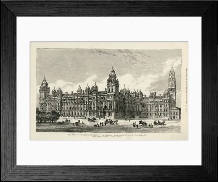 Framed Print : New Government Offices at Whitehall Framed Print : New Government Offices at Whitehall