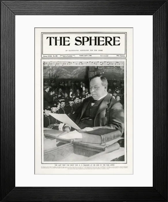 Framed Print : Haldane at his desk in the War Office R B Haldane at his desk in the War Office Framed Print : Haldane at his desk in the War Office R B Haldane at his desk in the War Office