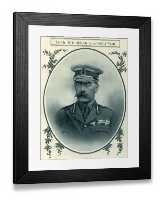 Framed Print : Portrait of Lord Kitchener Framed Print : Portrait of Lord Kitchener