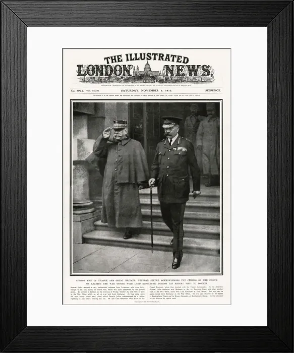 Framed Print : Lord Kitchener walking down steps Framed Print : Lord Kitchener walking down steps