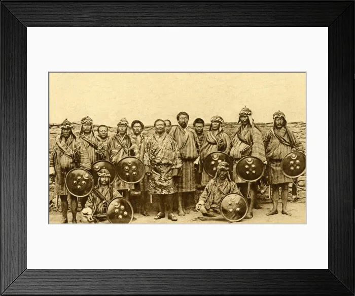 Framed Print : King of Bhutans lifeguards, Bhutan, South Asia Framed Print : King of Bhutans lifeguards, Bhutan, South Asia